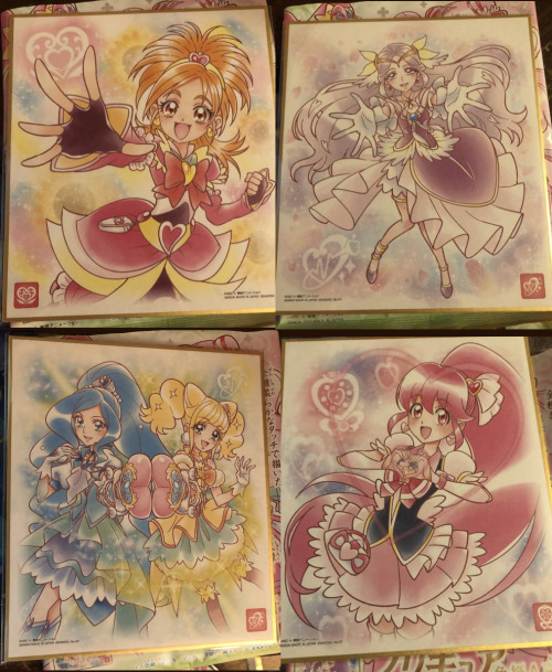 mnemosyneslunarian:SELLINGPrecure / Pretty Cure Shikishi Art boards from the newest set, set 3!Infor