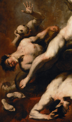 scribe4haxan:  The Fall of the Rebel Angels, c. 1660/65 (Detail) ~ by Luca Giordano… 