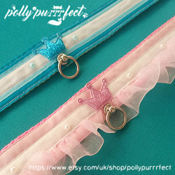 pollypurrrfect:   ♡ collar ~ ‘little glitter prince’ &amp; ‘little glitter princess’ ♡ new in my shop!