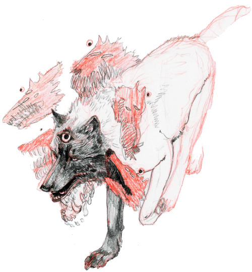 twenty1-grams:red dog dogs pack by wylieblaison DeviantArt