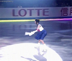 iceraspberry:Evgenia’s Sailor Moon Ehibition | World Team Trophy 2017