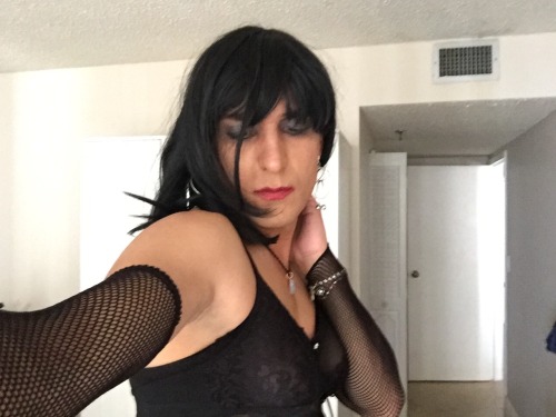 barbydoll4:  I love looking slutty with stockings and lingerie :)  I luv that fantastic ass