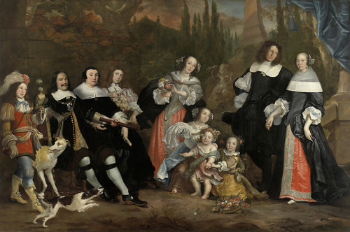 rijksmuseum-art: Group Portrait of Michiel de Ruyter and his Family by Juriaen Jacobsz., 1662, Museu