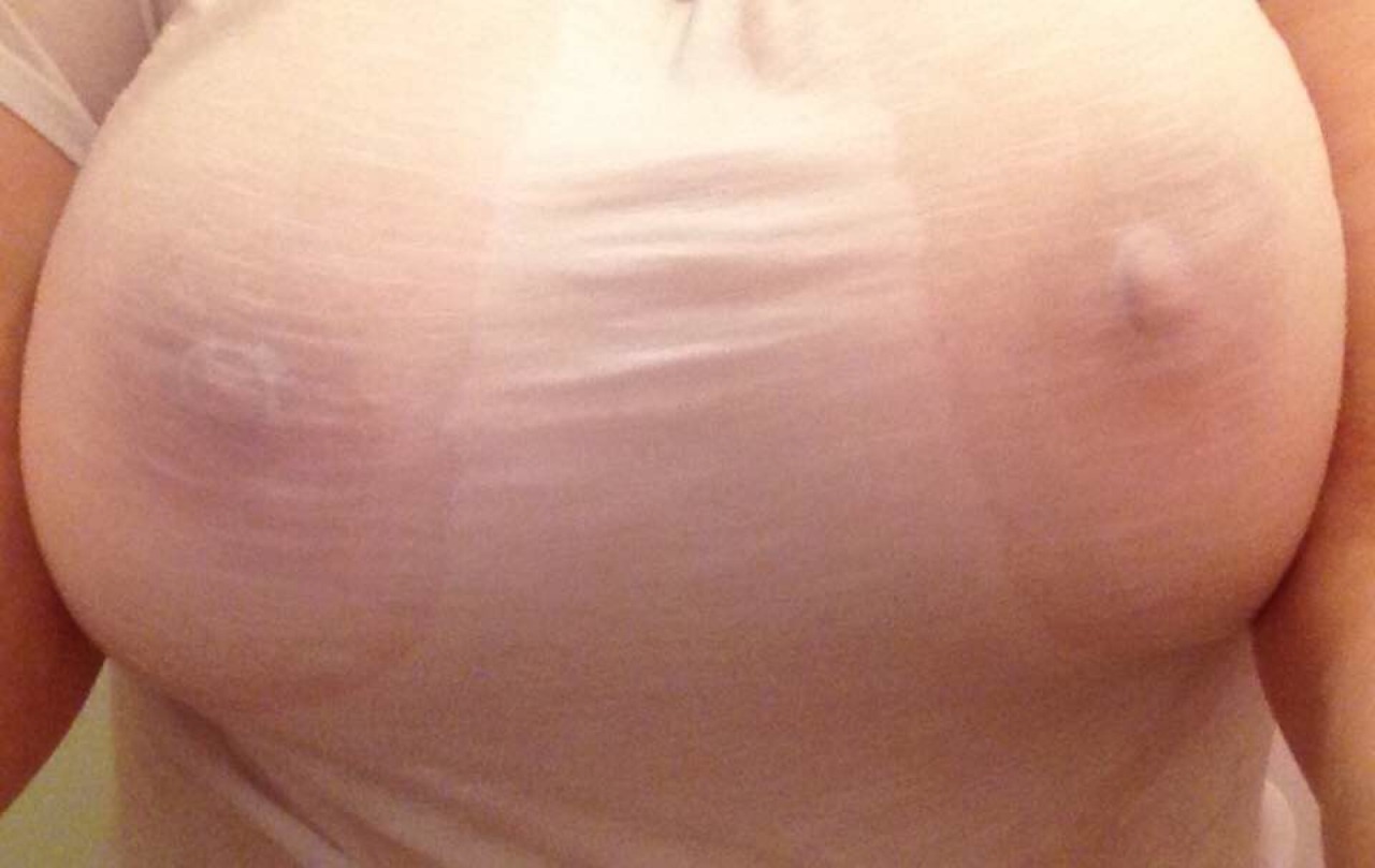 blk10:  rudenottoshareher:  My filthy wifes new tee shirt before and after her shower,