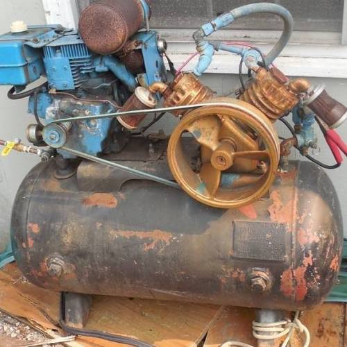 Restoring my antique truck mounted Emglo air compressor. It&rsquo;s a 1960 Scaife tank with Emglo p