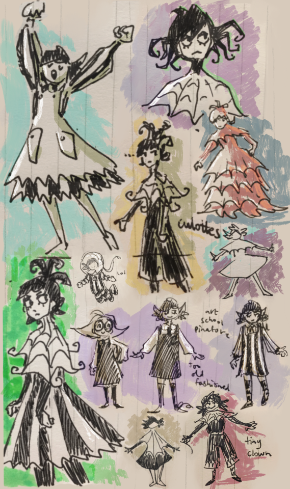I Went Though My Pen Doodle Notebook And Collated A Bunch Of Various Scribbly Lydias :)