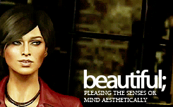missxdelaney:   Describe Chloe Frazer in 8 Words - [ Nate | Sully | Elena ]  thanks