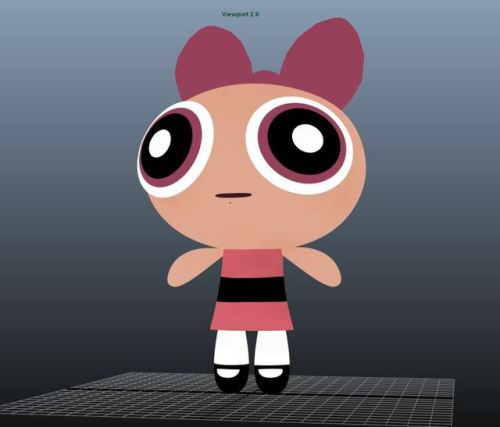 Wah…What is this WIP of a 3D Blossom…? Absolutely not for the Powerpuff Girls Reanimat