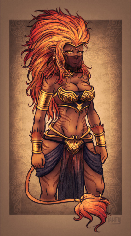 iahfy:  random lion lady from an old sketch 