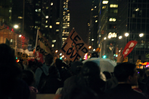 julesdassin:  #TrumpProtest in New York City. 9th November 2016 