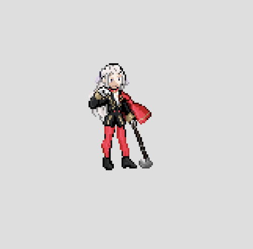 I made an Edelgard sprite too to match with Dimitri. I wanted to do Claude today for the first anniv