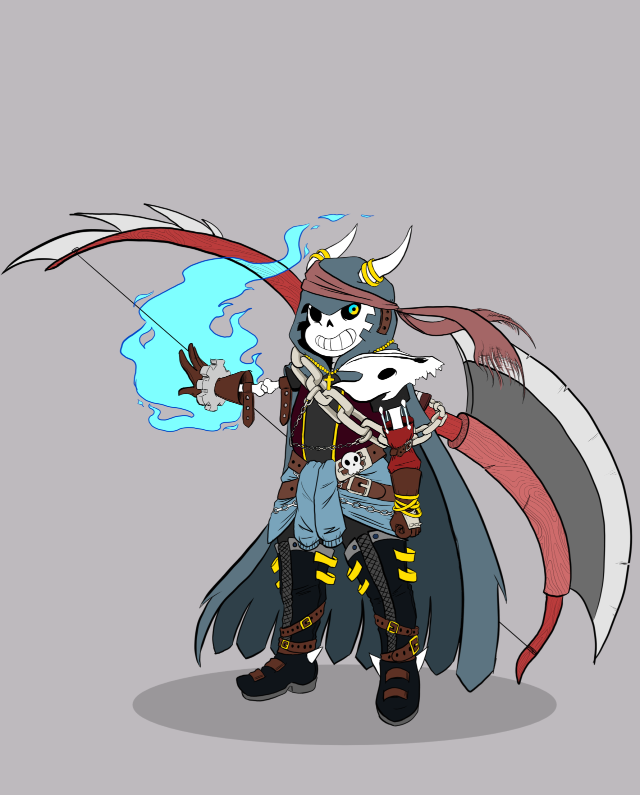 loverofpiggies:  popnadoes:  shirokaze2012:  I made a Sans. He’s Needlessly Complicated