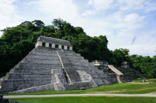 Palenque Ruins, Chiapas. They let you go into some of the pyramids and climb to the top for a stunni