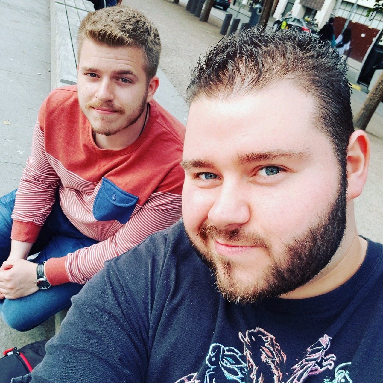 matthew-fiendman:  Hanging out in Dublin with my bear!