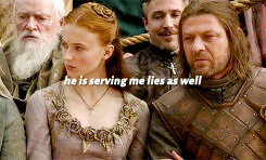 petyrbaelishs:He saved Alayne, his daughter, a voice within her whispered. But she was Sansa too…and