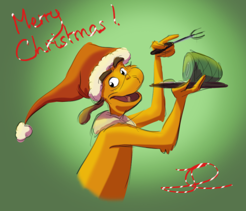eeryl:Quick sketch thrown together to wish you all a merry Christmas !! (or whatever it is you’re ce
