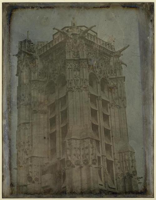 drakontomalloi:Girault de Prangey - Paris. La tour Saint-Jacques. 1841