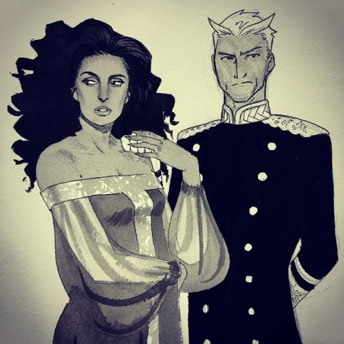 kevinwada:House of M Wanda and Pietro jam piece with @kristaferanka