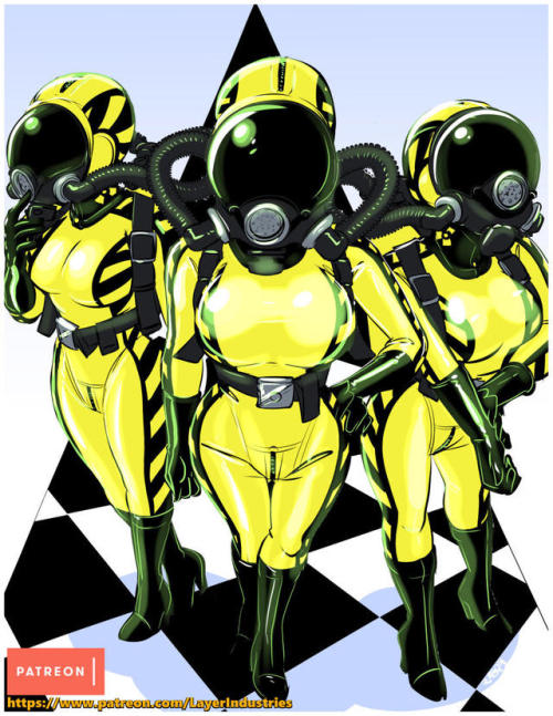 commander-rab: More posting backlog.  Some neato looking hazmat drones from a patreon suggestion. Su