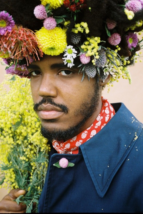themanwholovedflowers:  “One Hundred Flowers” - Shot on Kodak Portra 400 by Brandon Stanciell  // Modeled by Matthew Cowen Styled & Assisted by Nicholas Larsen and Logan DeLaney