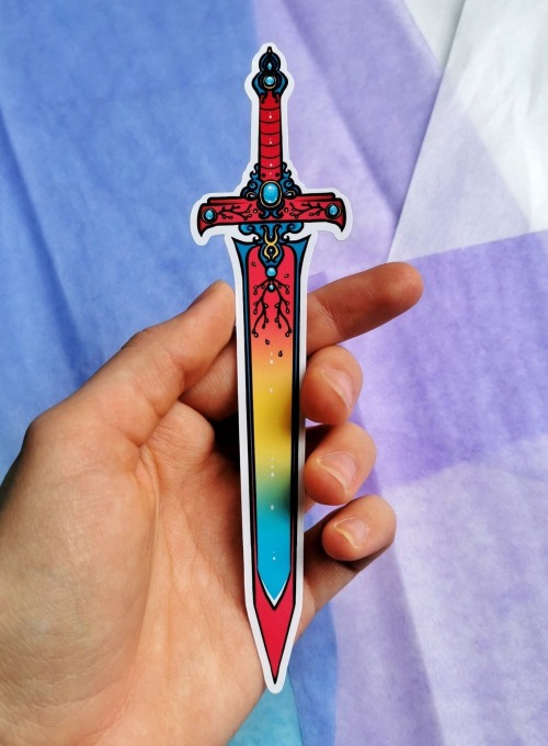 sosuperawesome:Pride Sword StickersEpionette on Etsy 