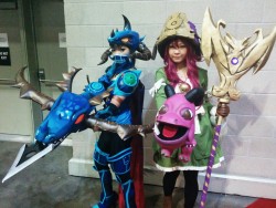 leagueoflegends:  Facebook.com/Vanezza.arenzana (Lulu) and Facebook.com/Jeankirstiereyes (Vayne) show off their unbelievable Cosplay at Anime Expo 2014! 