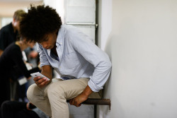 black-boys:  Ysham Jackson by Carola Fingerhut de Armas | Backstage at Costume National S/S 15 