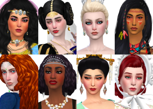 Historically Accurate Disney Princess Series (Part 1)Finally, I’ve completed 8 princesses with diffe