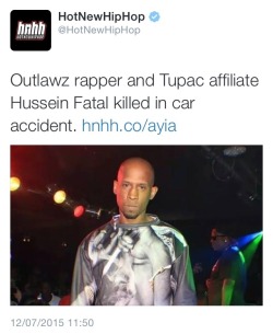 nxnsense:  hip-hop-fanatic:  RIP Hussein Fatal  RIP HUSSEIN