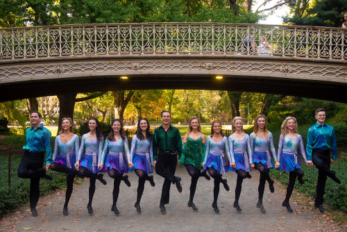 To celebrate its 25th anniversary Riverdance toured its main company around notable locations in New