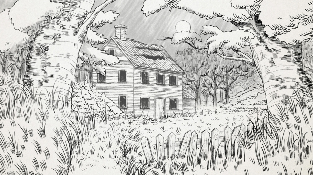 clarkesnyder:  Background layout designs by Clarke Snyder for Cartoon Network’s