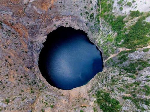 #280 Stare into the deep mystic eye of Crveno Jezero, the legendary Red Lake near Imotski which has 