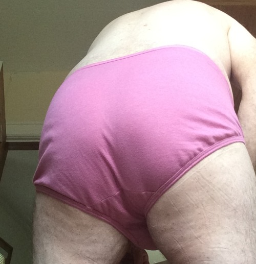 anotherratsass: In from golf, undressing to shower. Love these little Hanes cotton panties for the h