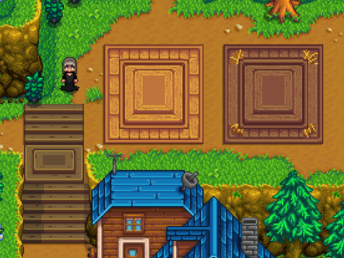 mayorfuu: Paths that look like stairs and platforms to give parts of your farm the illusion of eleva