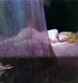 Artbeautypaintings:  Sleeping Model - William Shih-Chieh Hung