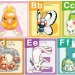 hirespokemon:Pokémon alphabet! Another 2003 illustration by the legend Emiko Yoshino 吉野恵美子, from the book “ポケモン えいごであそぶモン!”, an English course for Japanese kids .