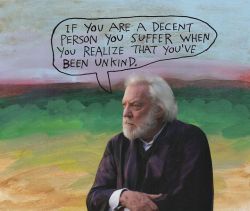 stoicmike:  If you are a decent person you suffer when you realize that you’ve been unkind. – Michael Lipsey