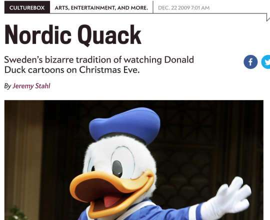 eammod: jackiereblogsthis:   setheverman:  setheverman: if you ask any swedish person “what happens on christmas at 3 pm?” they will know….. donald duck. you think i’m lying???????? you think i’m making jokes??????  @eammod   >:v Donald