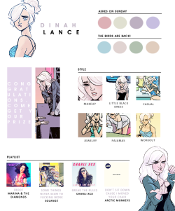 amarapereras:   comic character mood boards: dinah lance/black canary  