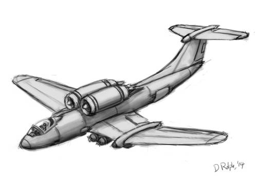 Quick 1st Generation Jet Strike Fighter Concept