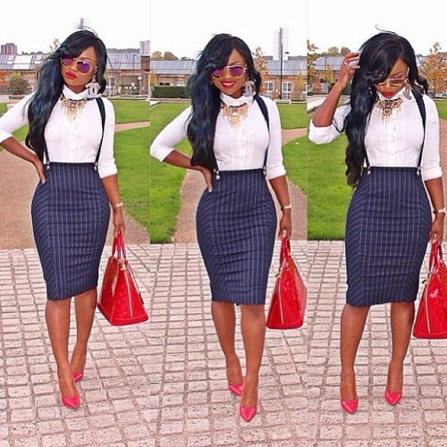 The sassy @ema_d_diva! Corporate chic.