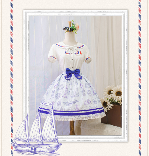 truth2teatold:  Ista Maiden The Sailor’s Dream series preorder - jumperskirt, skirt, long slee