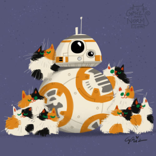 awesome-picz - Star Wars Characters And Their Cats by Griselda.