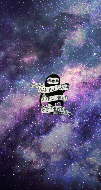 lockandhomescreens:  ♡ nap all day sloth lock & home screens♡please like/reblog if you download!