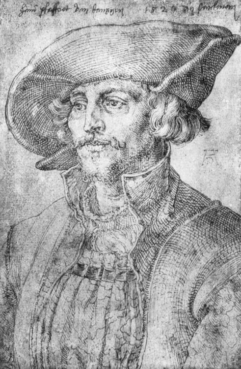 artist-durer: Portrait of Hans Pfaffrot of Gdansk via Albrecht Durer