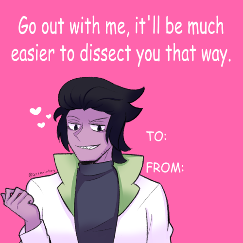 Tumblr Sexymen Valentines with @gremiinboy and @/vampiiere