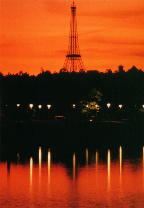 France Pavilion at Epcot Center at Sunset - 1980s