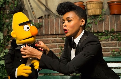 thebmancollective: Janelle Monae and Bert. 