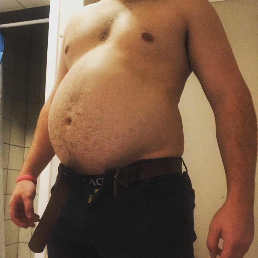 blogartus: bellylover111: No chance in hiding this gut anymore. Hide it? Never. Your