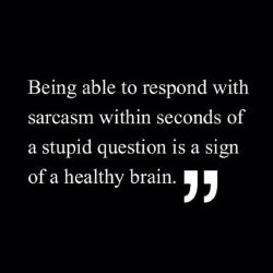 advice-animal:  Responding with sarcasm…http://advice-animal.tumblr.com/  Its practically a reflex.  I love that about my brain.